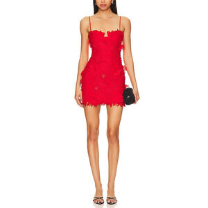 Bardot 'Brias' Red Mini Dress Size 10